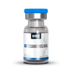 Vial de Tesamorelin 10mg alta pureza para investigación de pérdida de grasa Myosfit México